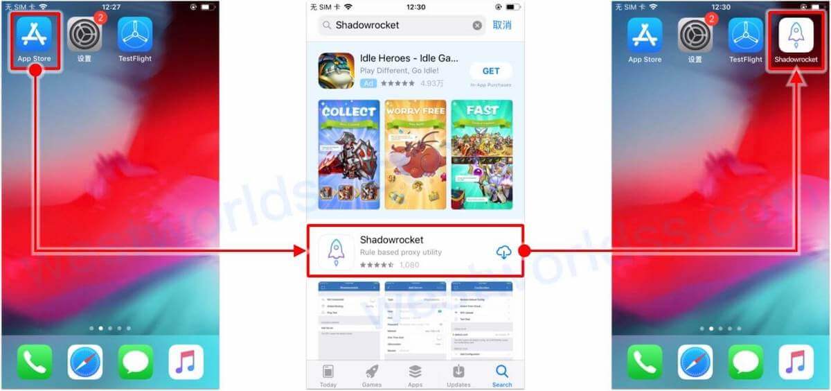 iOS代理翻墙app客户端教程，支持ssr、v2ray、trojan。西部世界VPN